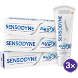 Sensodyne Toothpaste for sensitive teeth Rapid 3 x 75 ml