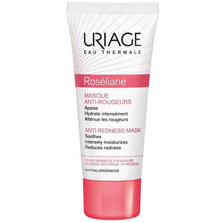 Uriage Maske für empfindliche, zu Rötungen neigende Haut (Roseliane Masque) 40 ml