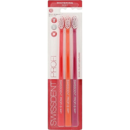 Swissdent Profi Whitening Zachte Tandenborstel Tutti Frutti 3 stuks