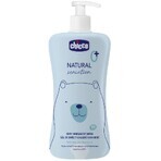 Șampon pentru păr și corp Chicco Natural Sensation cu aloe și mușețel 0m+, 500 ml