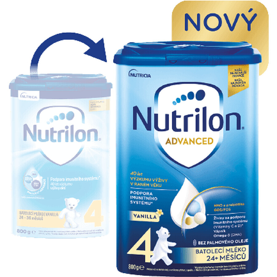 Nutrilon 4 Advanced Toddler lait en poudre à la vanille 800 g