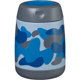 B. box Food mini thermos flask - camouflage blue 210 ml