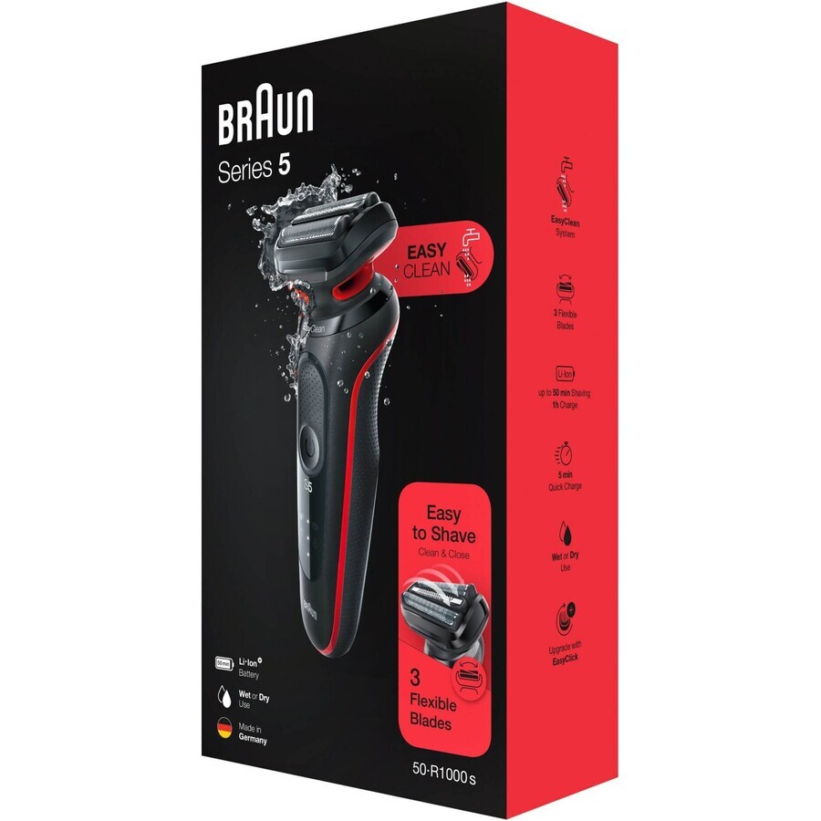 Braun Series 5 51-R1000s Rojo