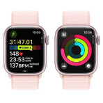 Apple Watch Series 9 GPS 41mm carcasă din aluminiu cu curea sport, roz