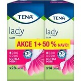 Tena Lady Slim Slim Ultra Mini Inkontinenzeinlagen 42 Stück