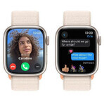 Apple Watch Series 9 GPS 41mm caja de aluminio con correa deportiva, starlight