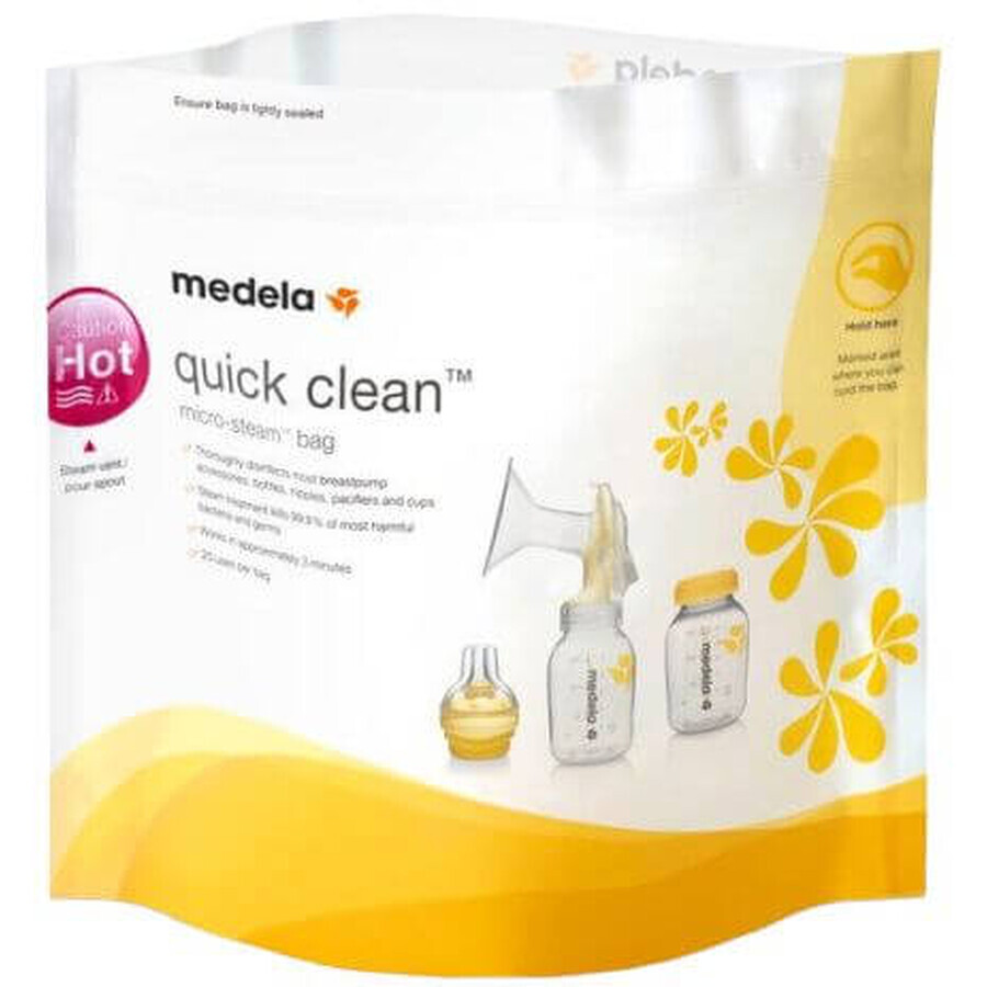 Pungi de curățare Medela Quick Clean pentru microunde 5 buc