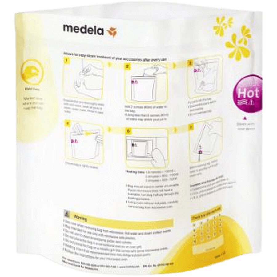 Pungi de curățare Medela Quick Clean pentru microunde 5 buc