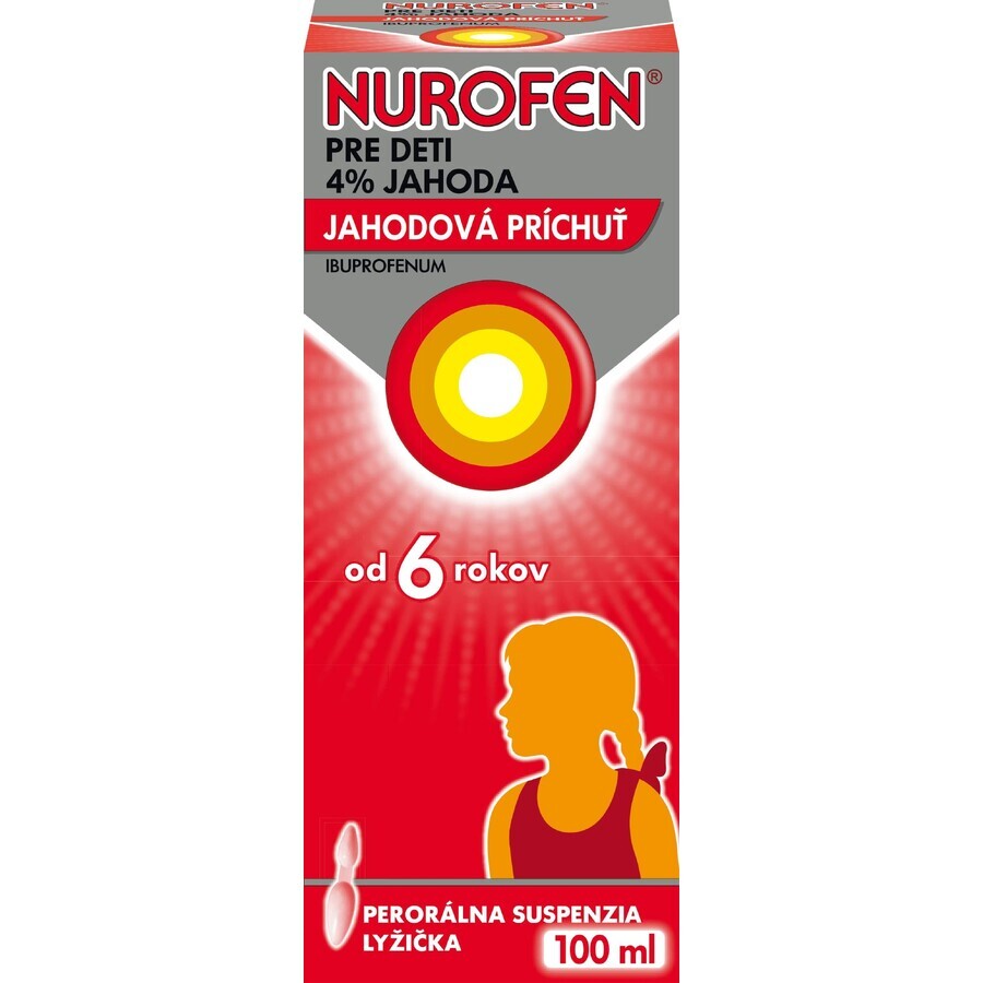 Children's Nurofen 4% strawberry 100 ml