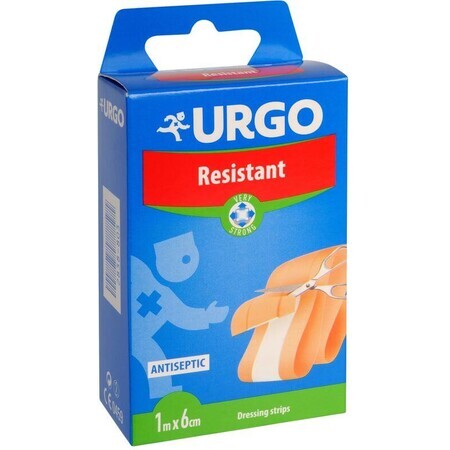 Urgo Resistant Antiseptic Patch, resistant tape, 6 cm x 1m