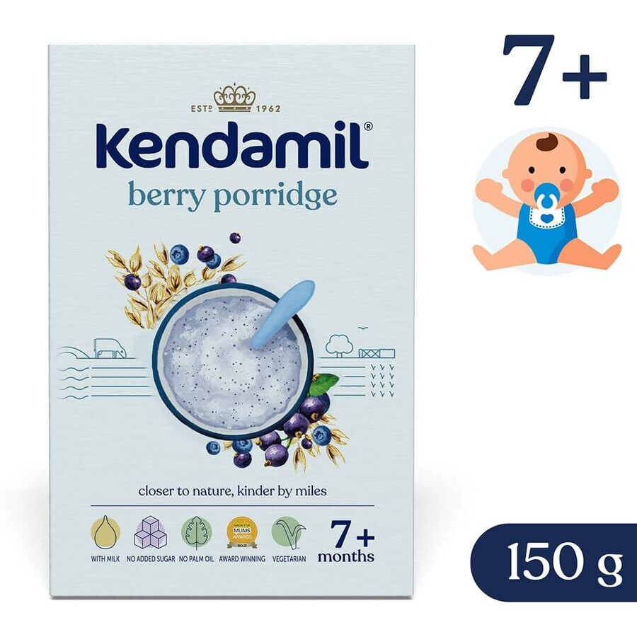 Kendamil Porridge di latte con frutti di bosco 7m+ 150 g