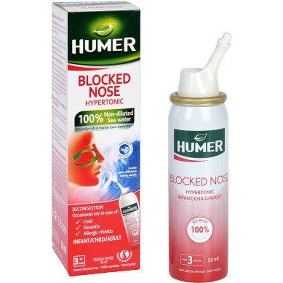 Humer nez bouché humer 100% eau de mer hypertonique 50 ml