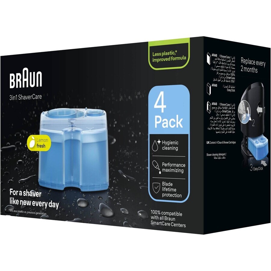 Braun Clean&Renew 4 cartridges