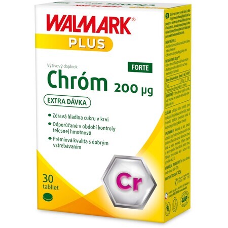 Walmark Chromium Forte 200µg 30 comprimate