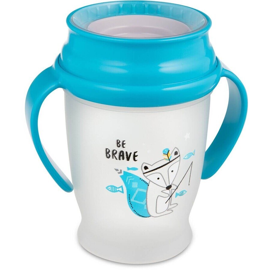 Tasse LOVI 360° Junior Été indien, bleu 250 ml