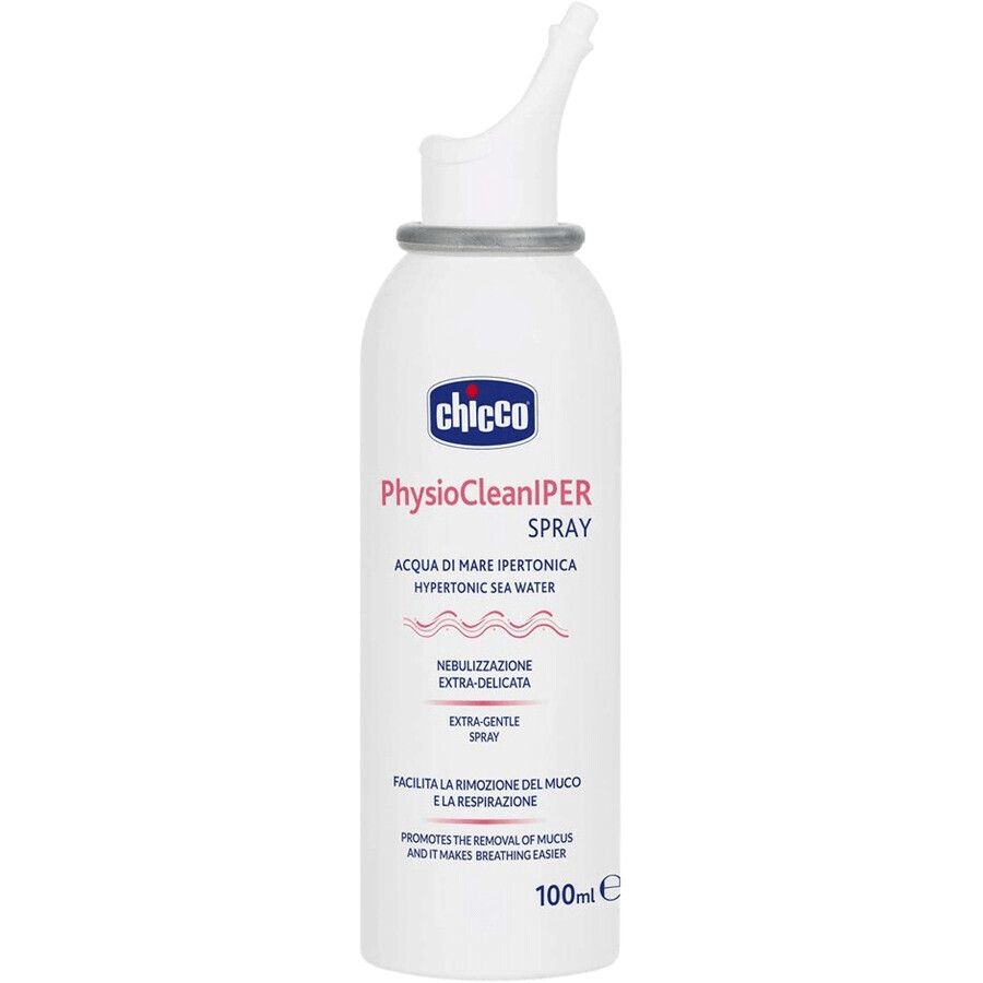 Chicco PhysioCleanIPER Hypertonische neusspray met zeewater 12m+, 100 ml