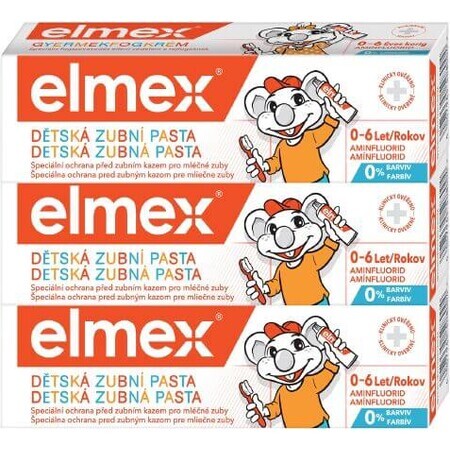 Elmex Kids Trio Dentifricio 3 x 50 ml