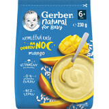 Gerber Natural senza latticini mango Farina d'avena naturale della buona notte 230 g