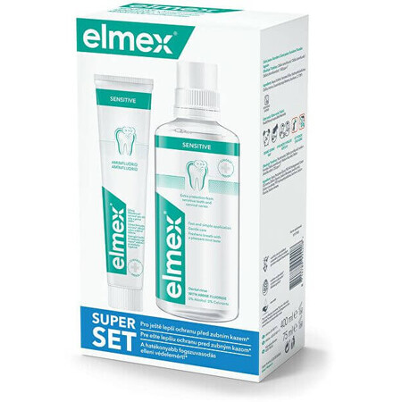 Elmex Sensitive collutorio 400ml + dentifricio 75ml