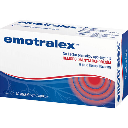 Emotralex supposte rettali per il trattamento delle emorroidi 10 pz.