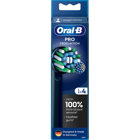 Oral-B Pro Cross Action schwarz Bürstenköpfe 4 Stück