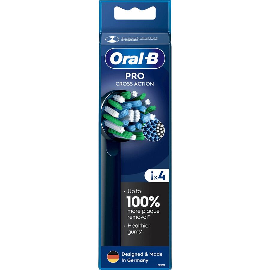 Oral-B Pro Cross Action schwarz Bürstenköpfe 4 Stück