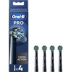 Oral-B Pro Cross Action schwarz Bürstenköpfe 4 Stück