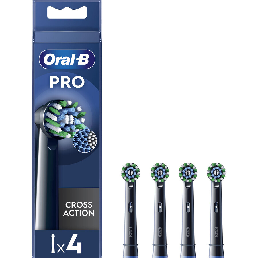 Oral-B Pro Cross Action schwarz Bürstenköpfe 4 Stück