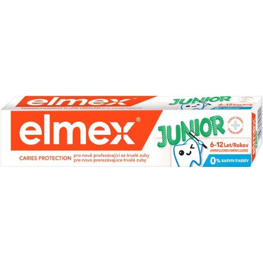 Dentifricio Elmex Junior per bambini da 6 a 12 anni, 75 ml