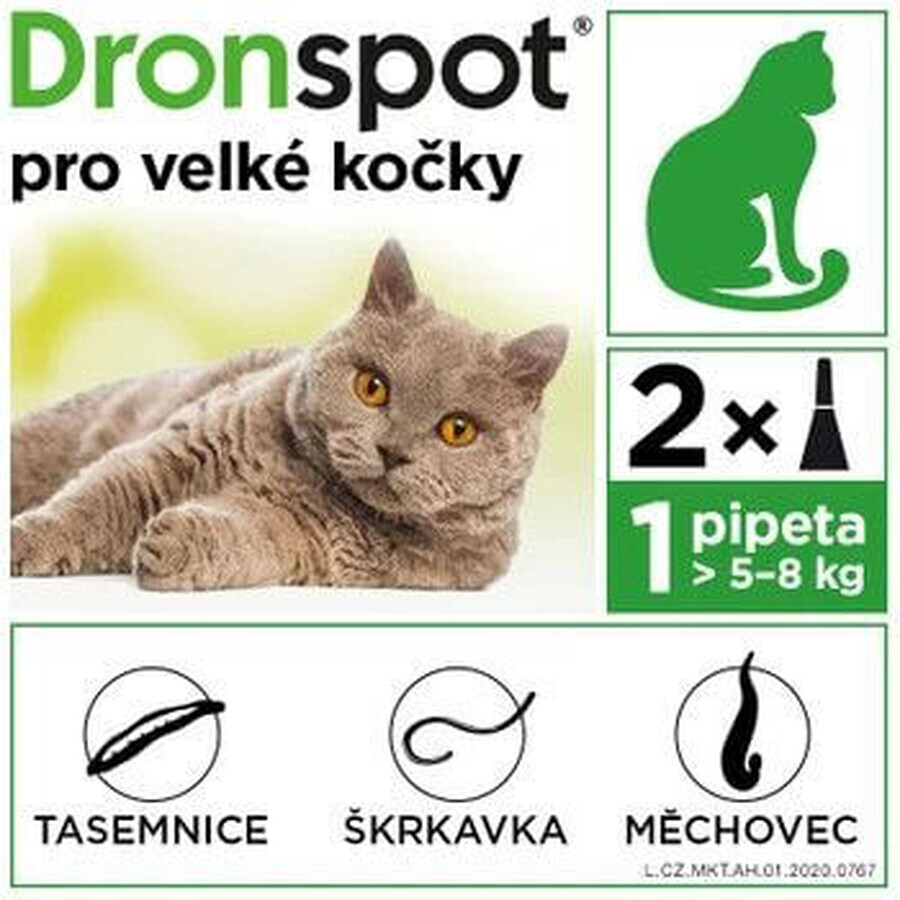 Dronspot 96mg/24 mg Gatti grandi spot-on 2 x 1,12 ml