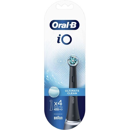 Oral-B iO Ultimate Clean Schwarz 4 Stück