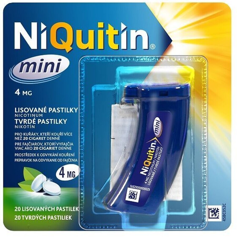 Niquitin Mini 4mg 20 comprimidos