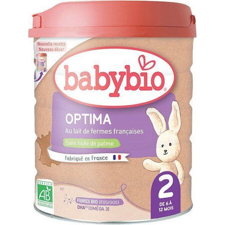 Babybio Optima 2 Continuation biologische babymelk 800 g