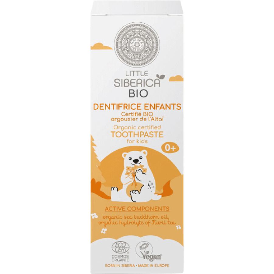 Piccolo Siberica Dentifricio naturale per bambini Olivello spinoso dell'Altai 60 g