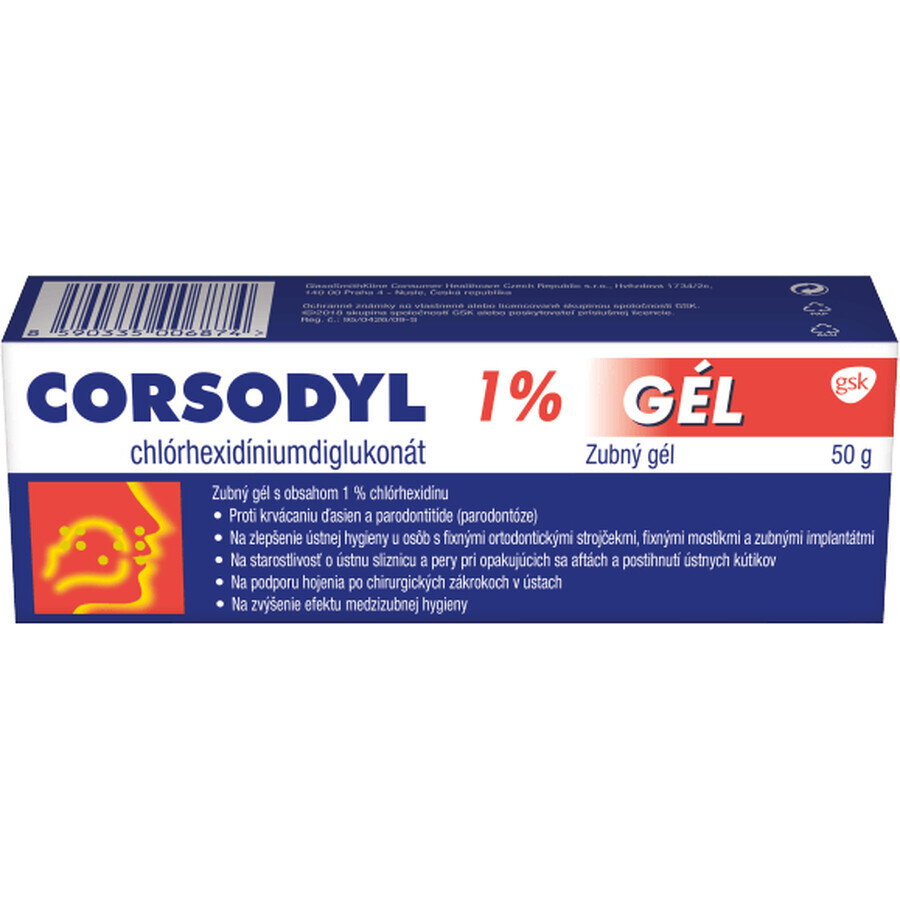 Corsodyl 1% GEL 50 g