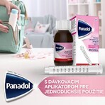 Panadol Erdbeere für Kinder, von 3M+, gegen Fieber und Zahnschmerzen, Suspension 100 ml