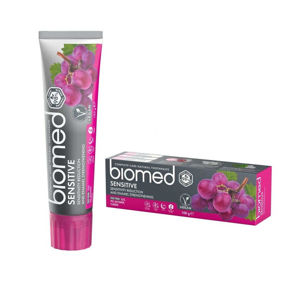 Biomed Sensitive pastă de dinți revitalizantă cu calciu natural 100 g