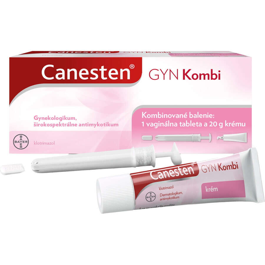 Canesten GYN Combi vaginale tablet 500 mg + crème 20 g