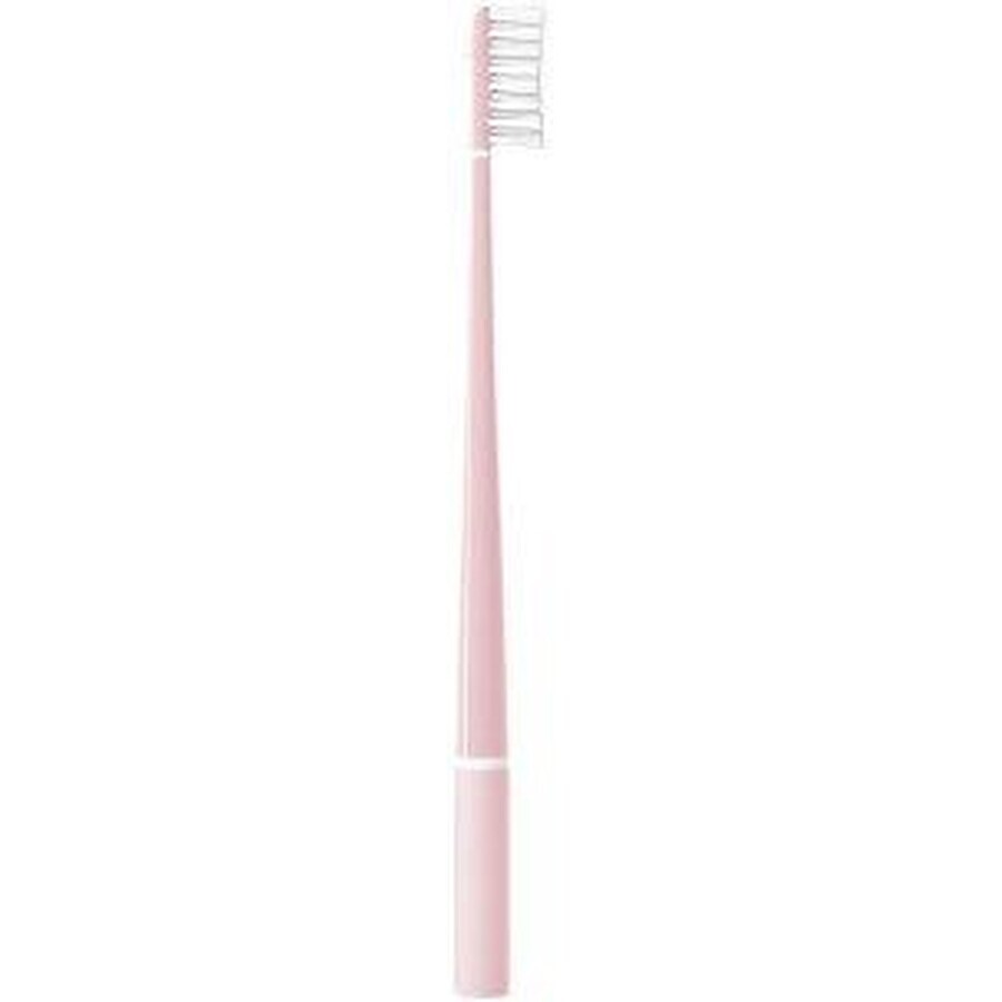 Feather Toothbrush with echinacea, soft pink