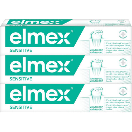 Elmex Sensitive Dentifricio per denti sensibili 3 x 75 ml