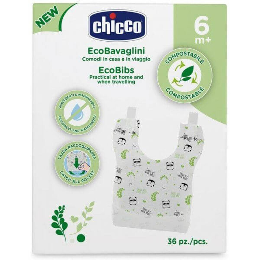 Chicco Bavaglini monouso compostabili 36 pz.