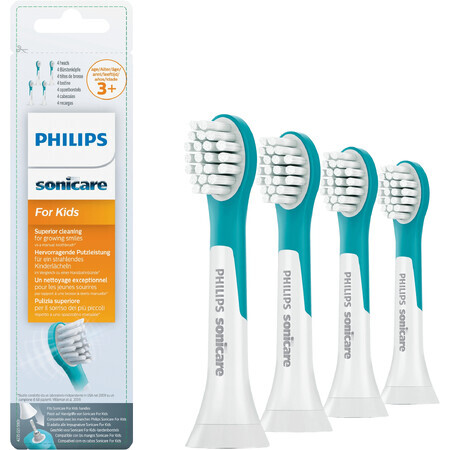 Philips Sonicare Child Sonicare HX6034/33 Compact formaat sonische opzetborstel voor kinderen vanaf 3 jaar 4 stuks