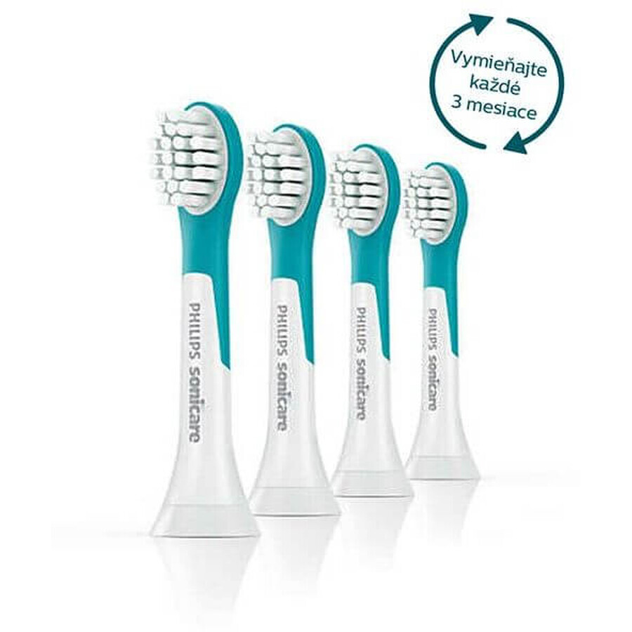 Philips Sonicare Child Sonicare HX6034/33 Compact formaat sonische opzetborstel voor kinderen vanaf 3 jaar 4 stuks