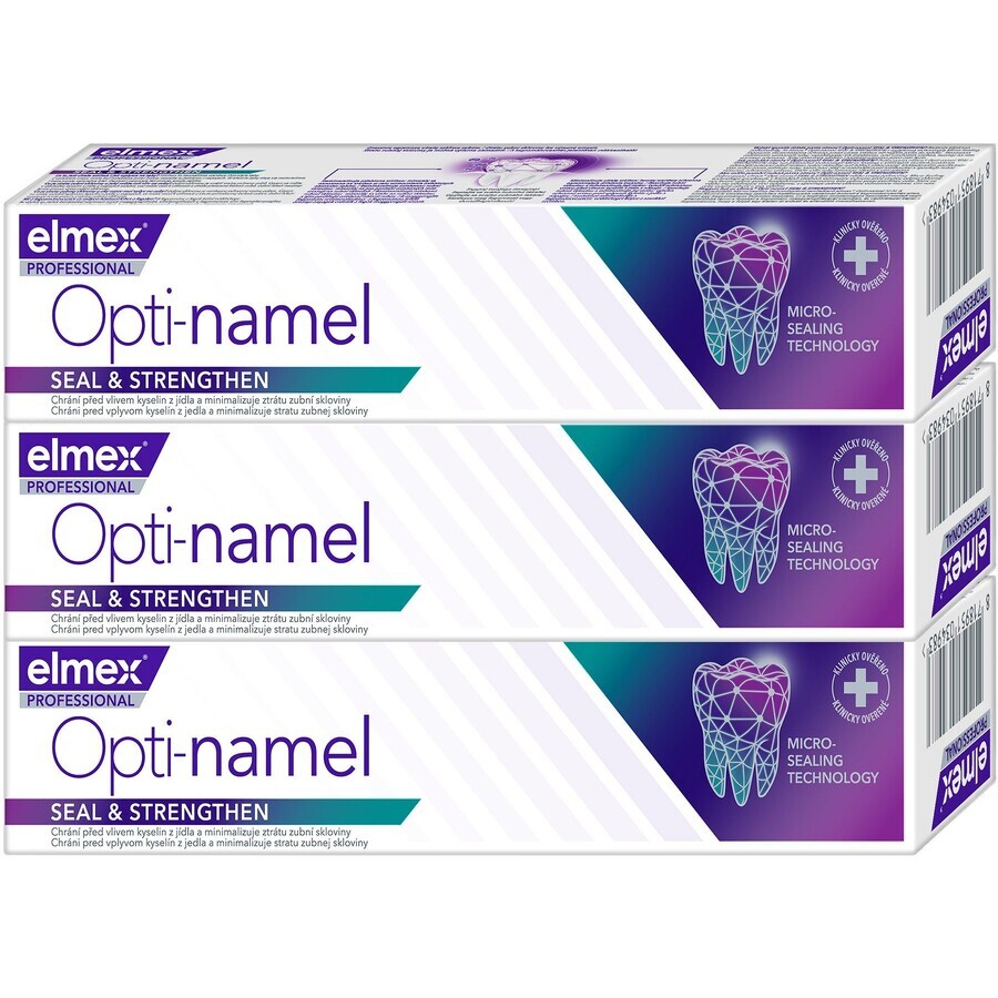 Elmex Opti-Namel Dentifricio professionale 3 x 75 ml