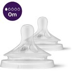 Philips Avent Fopspeen Natural Response 1 eerste stroom 0m, 2 stuks