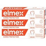 Elmex Protezione carie dentifricio all'aminofluoruro 3 x 75 ml