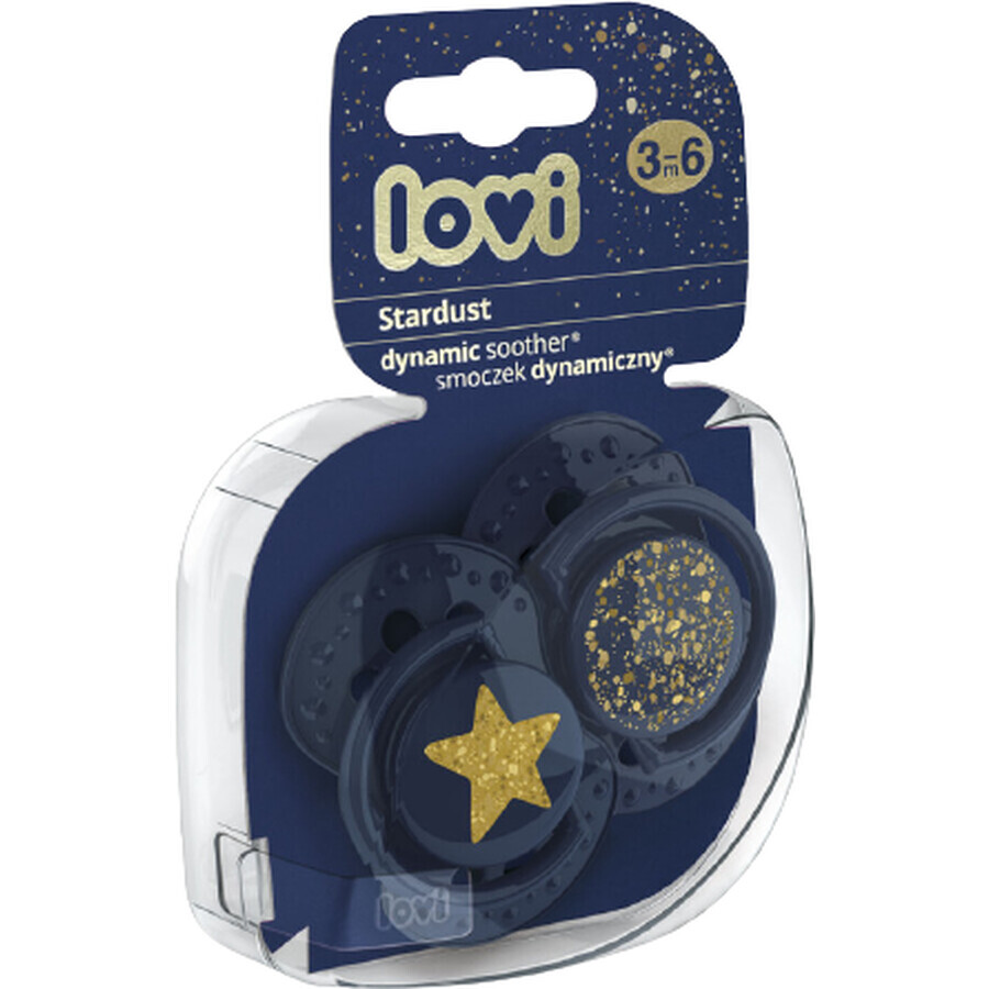 LOVI Chupete Dinámico Stardust 3-6m 2 pcs