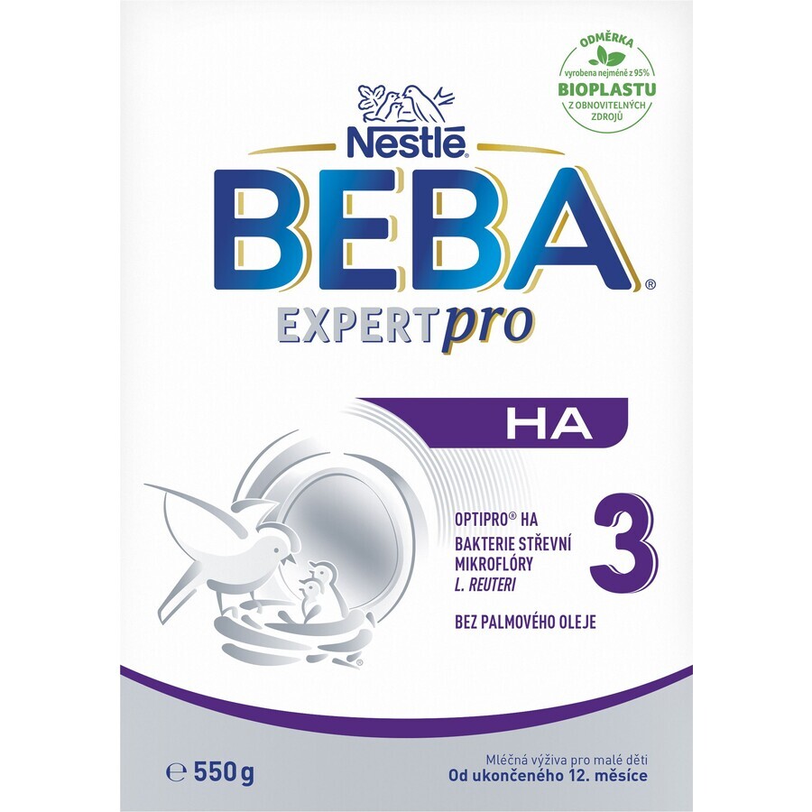 Nestlé Beba Expertpro HA 3 lait maternisé pour jeunes enfants 550 g