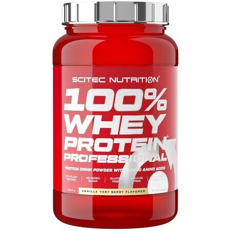 Scitec Nutrition 100% Whey Protein Professional vanille / bessen 920 g