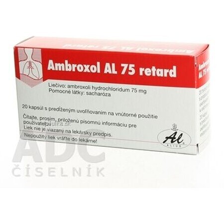 Ambroxol AL 75 delay 75 mg 1 x 20 capsule